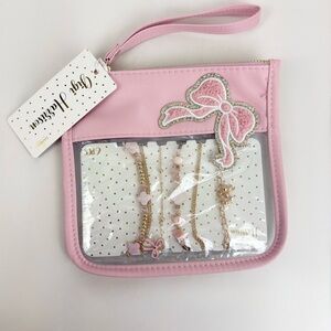 Gigi Harrison Wrist Pouch With Gold Tone Jewelry Accessories New